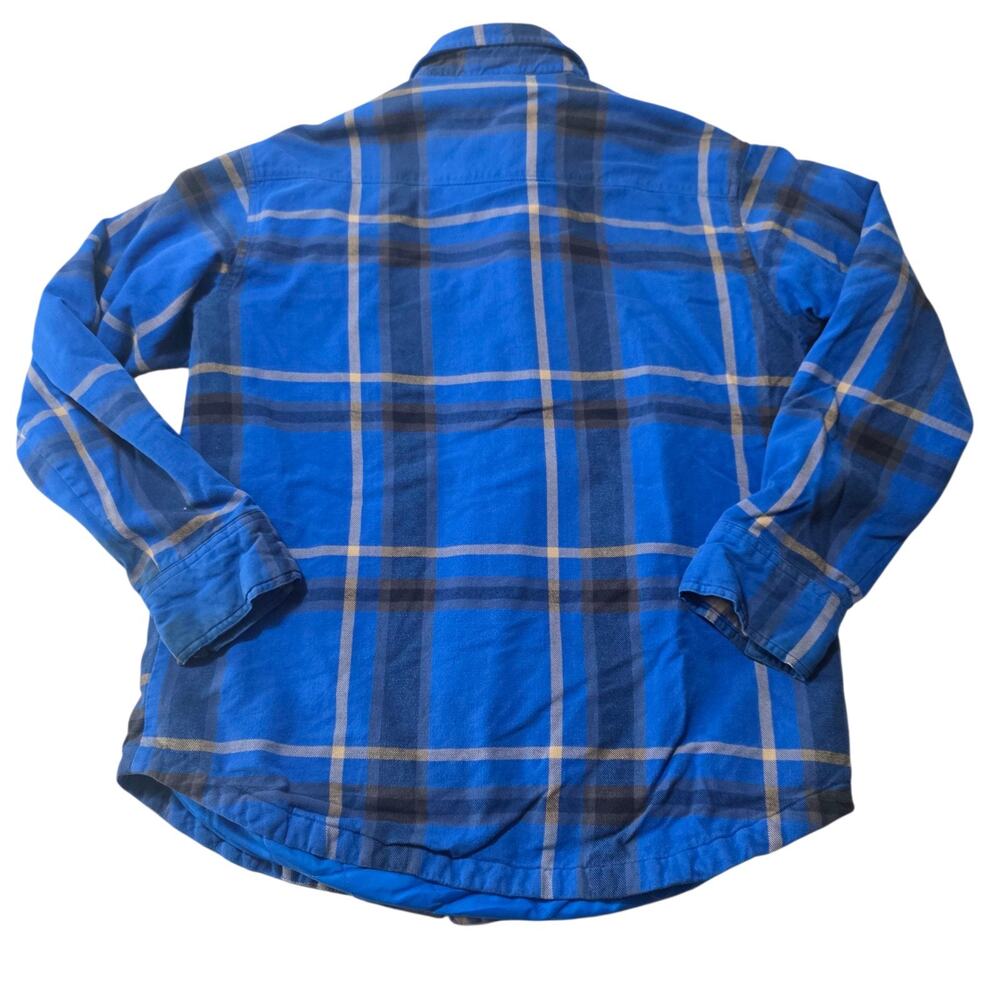 Nike 6.0 Plaid Flannel Shirt Mens Medium Blue Thrashed Grunge Skate - Picture 2 of 12